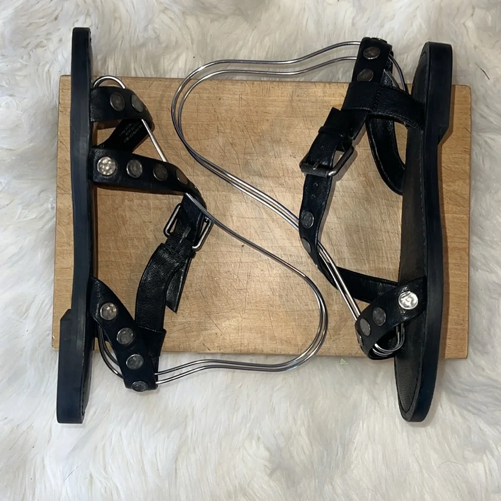 Frye Morgan Hammered Metal Stud Sandals - Picture 4 of 7